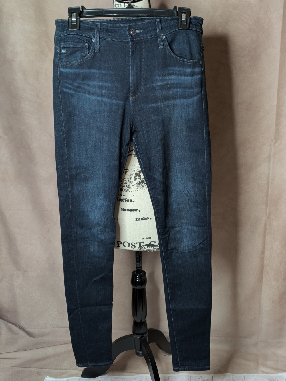 AG Adriano Goldschmied The Farrah High-Rise Skinny Jean Dark Wash Size 27R